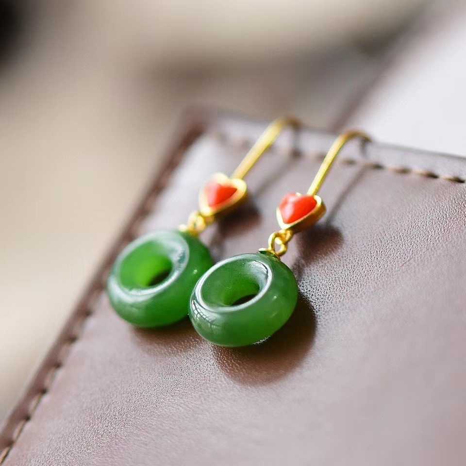 Argent Boucle d'oreille artisanal délicat