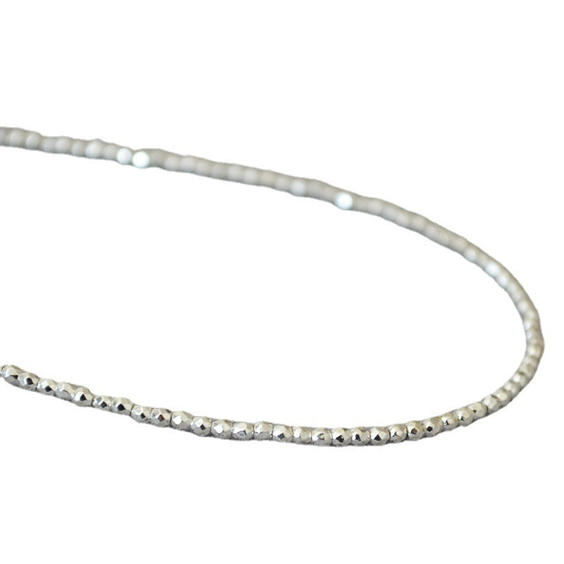 Argent Collier magnifique au style unique