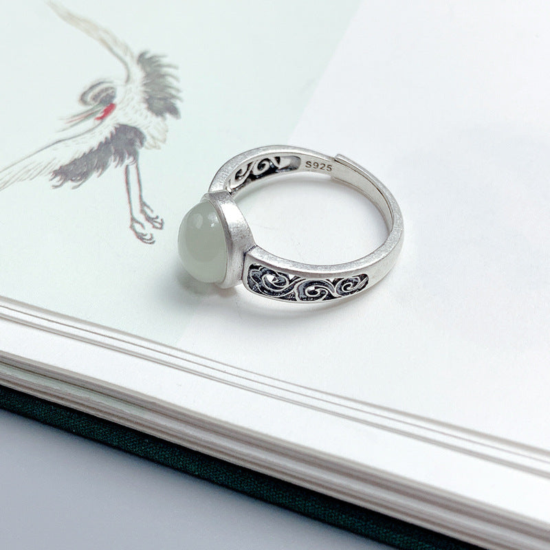 Argent Bague artisanal délicat