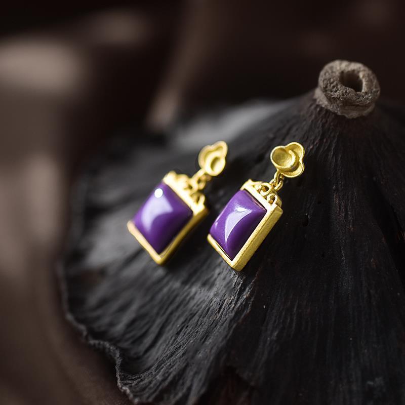 Argent Boucle d'oreille artisanal délicat