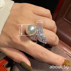 Perle Bague magnifique au style unique