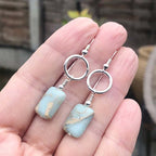 Argent Boucle d'oreille artisanal délicat