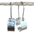 Argent Boucle d'oreille artisanal délicat