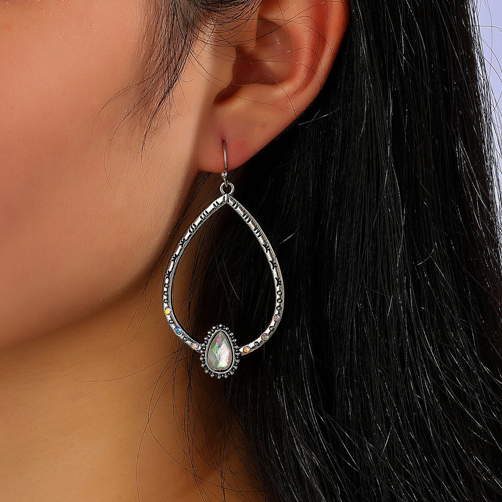 Argent Boucle d'oreille artisanal délicat