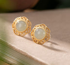 Argent Boucle d'oreille artisanal délicat