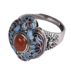 Argent Bague artisanal délicat