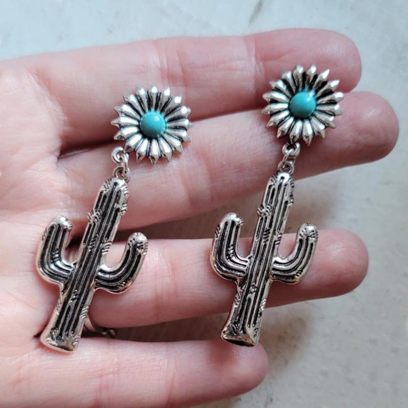 Argent Boucle d'oreille artisanal délicat