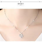 Argent Collier vintage fait main