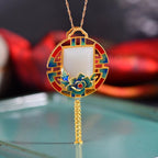 Argent Collier vintage fait main