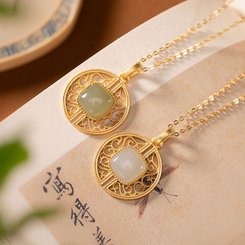 Argent Collier magnifique au style unique