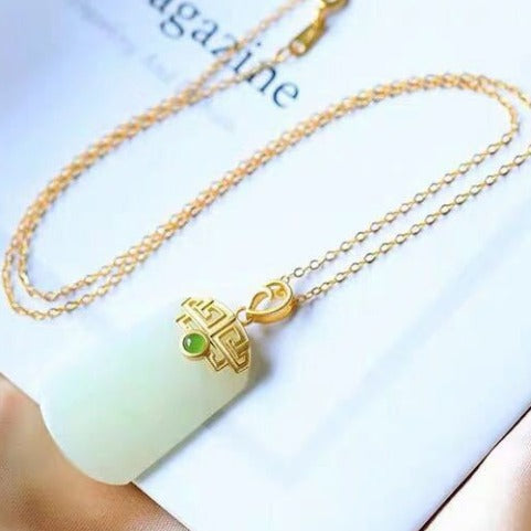 Argent Collier vintage fait main