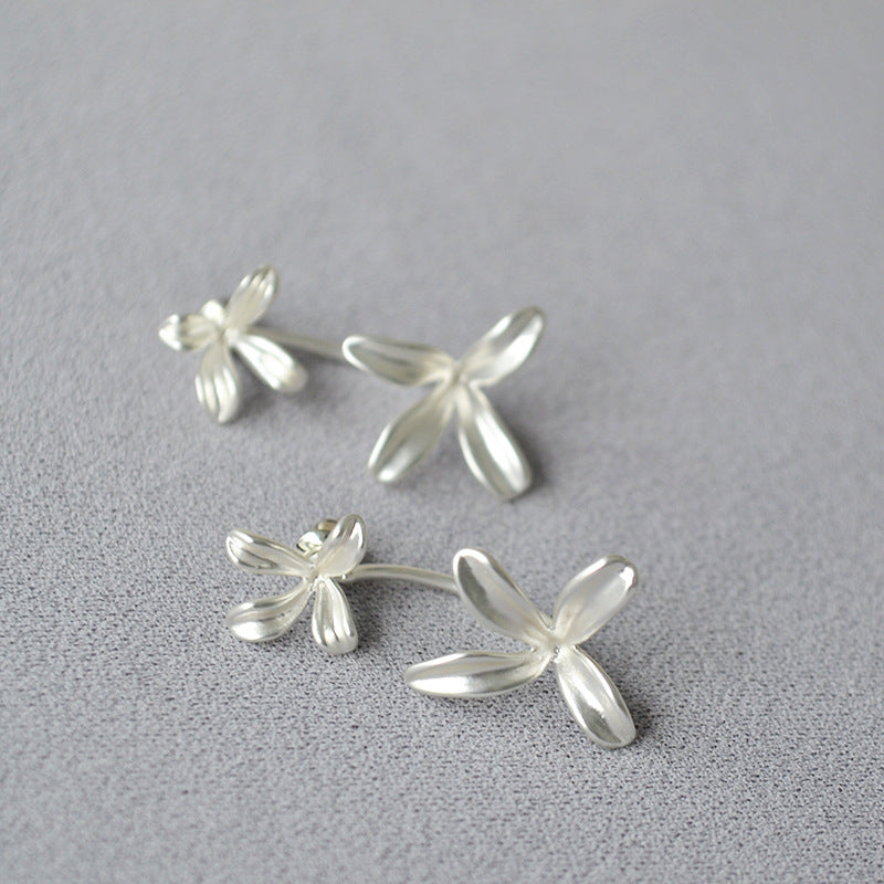 Argent Boucle d'oreille artisanal délicat