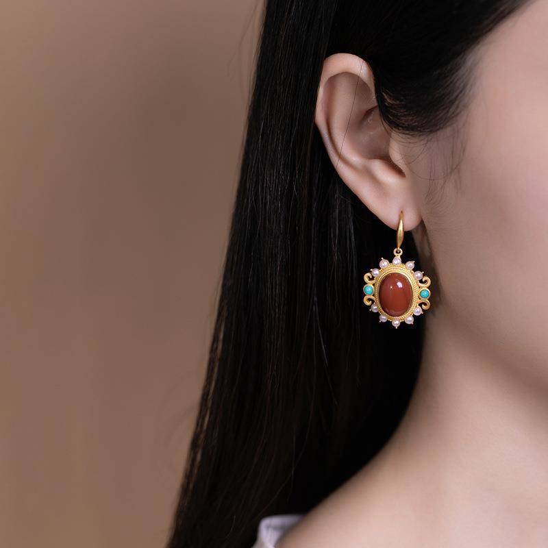 Argent Boucle d'oreille charmant pour toute occasion