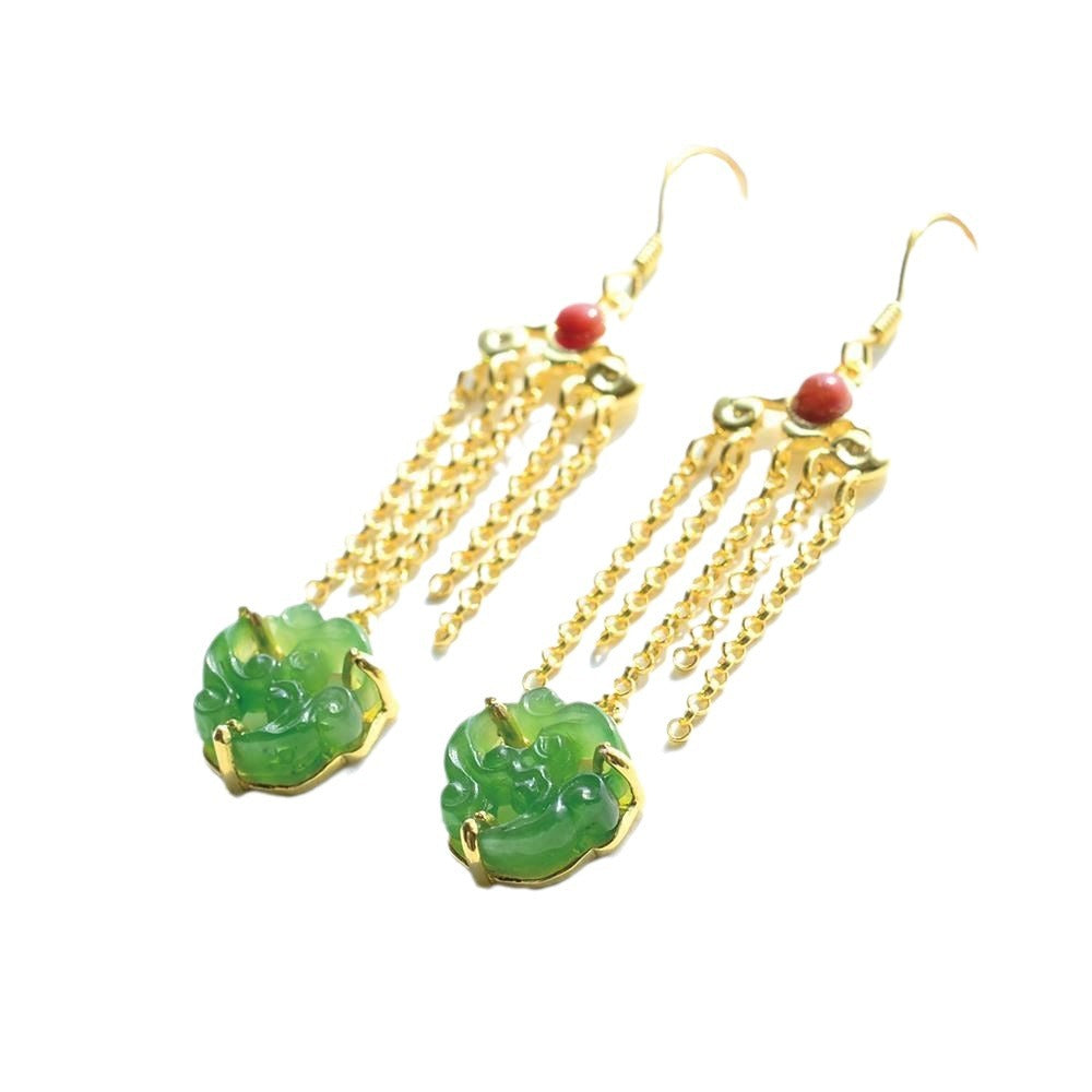 Argent Boucle d'oreille artisanal délicat