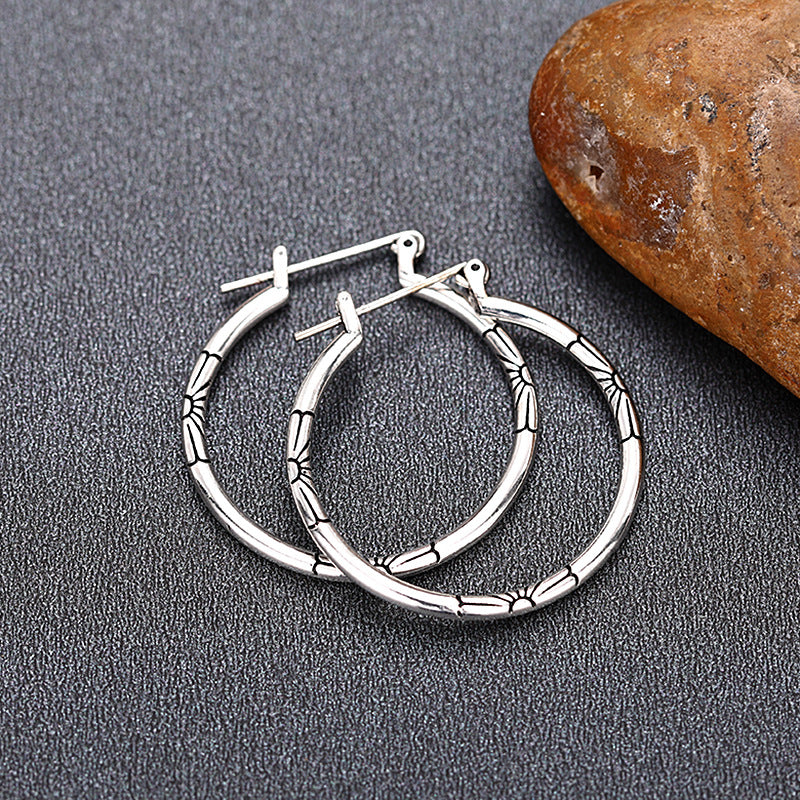 Argent Boucle d'oreille charmant pour toute occasion