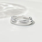 Argent Bague artisanal délicat