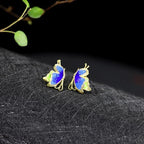 Argent Boucle d'oreille artisanal délicat