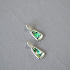 Argent Boucle d'oreille artisanal délicat