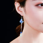 Argent Boucle d'oreille artisanal délicat