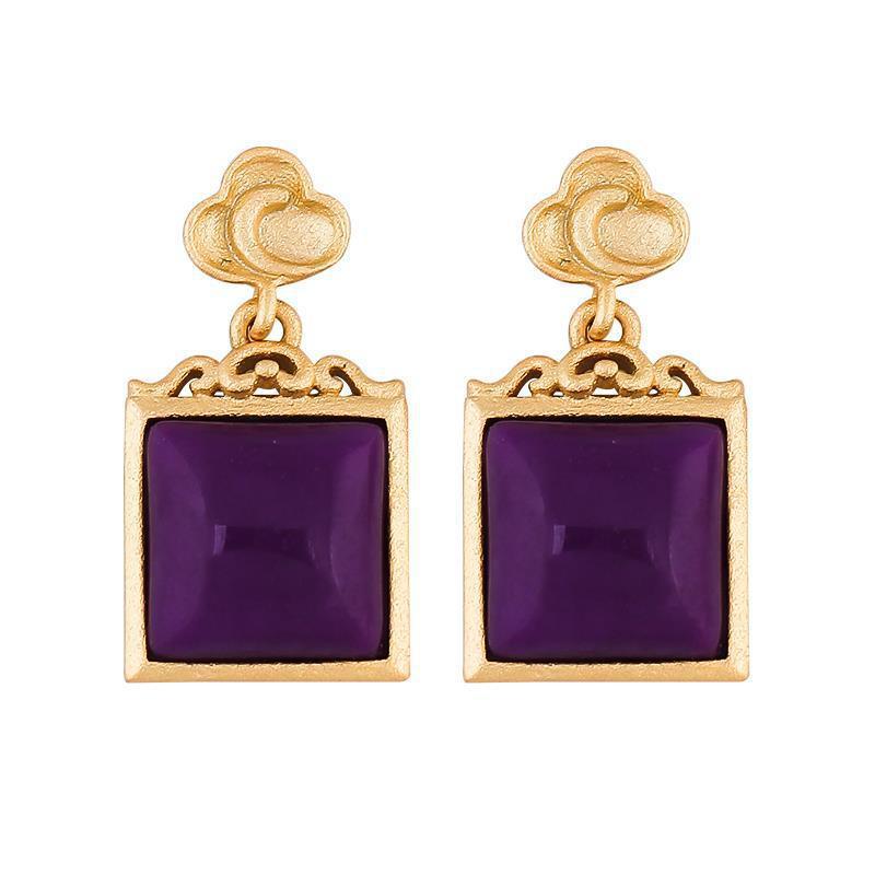 Argent Boucle d'oreille artisanal délicat