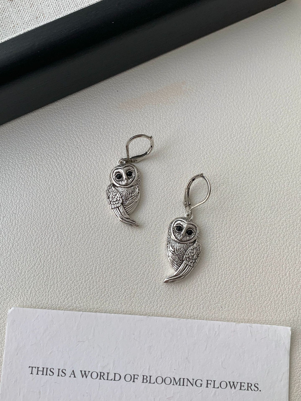 Boucle d'oreille vintage fait main