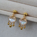 Argent Boucle d'oreille charmant pour toute occasion