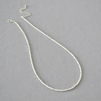 Argent Collier élégant pour toute occasion