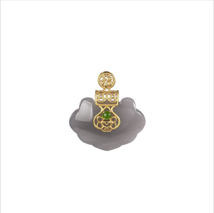 Argent Collier vintage fait main