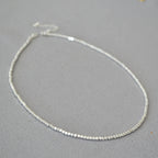 Argent Collier vintage fait main