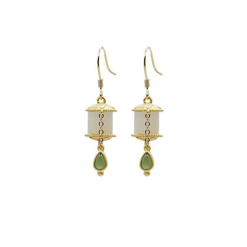 Argent Boucle d'oreille artisanal délicat