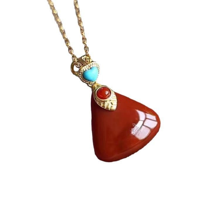 Argent Collier magnifique au style unique