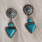 Argent Boucle d'oreille artisanal délicat