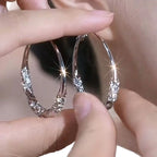 Argent Boucle d'oreille artisanal délicat