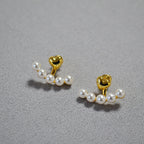 Argent Boucle d'oreille artisanal délicat