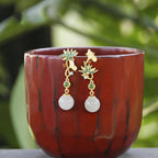 Argent Boucle d'oreille artisanal délicat