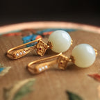 Argent Boucle d'oreille artisanal délicat