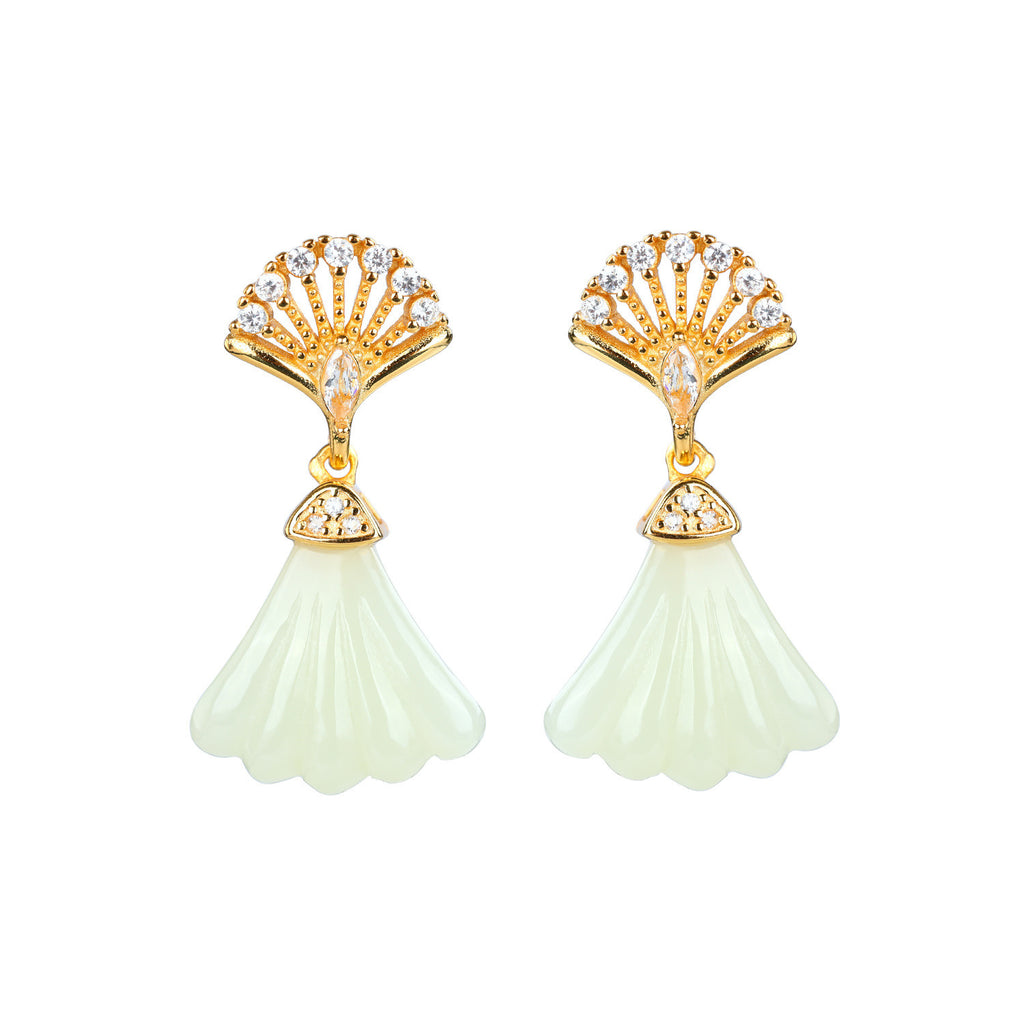 Argent Boucle d'oreille artisanal délicat