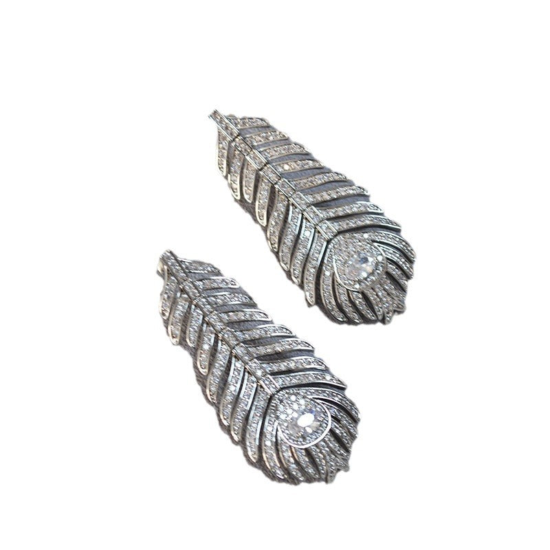 Argent Boucle d'oreille artisanal délicat