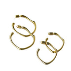 Argent Boucle d'oreille artisanal délicat