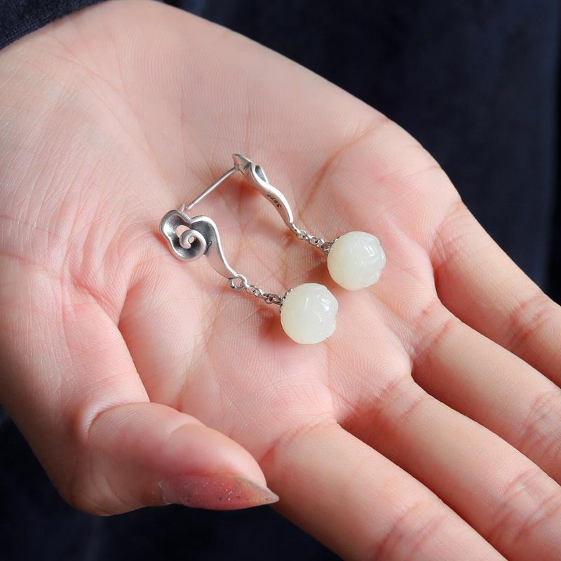 Argent Boucle d'oreille charmant pour toute occasion