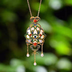 Argent Collier magnifique au style unique