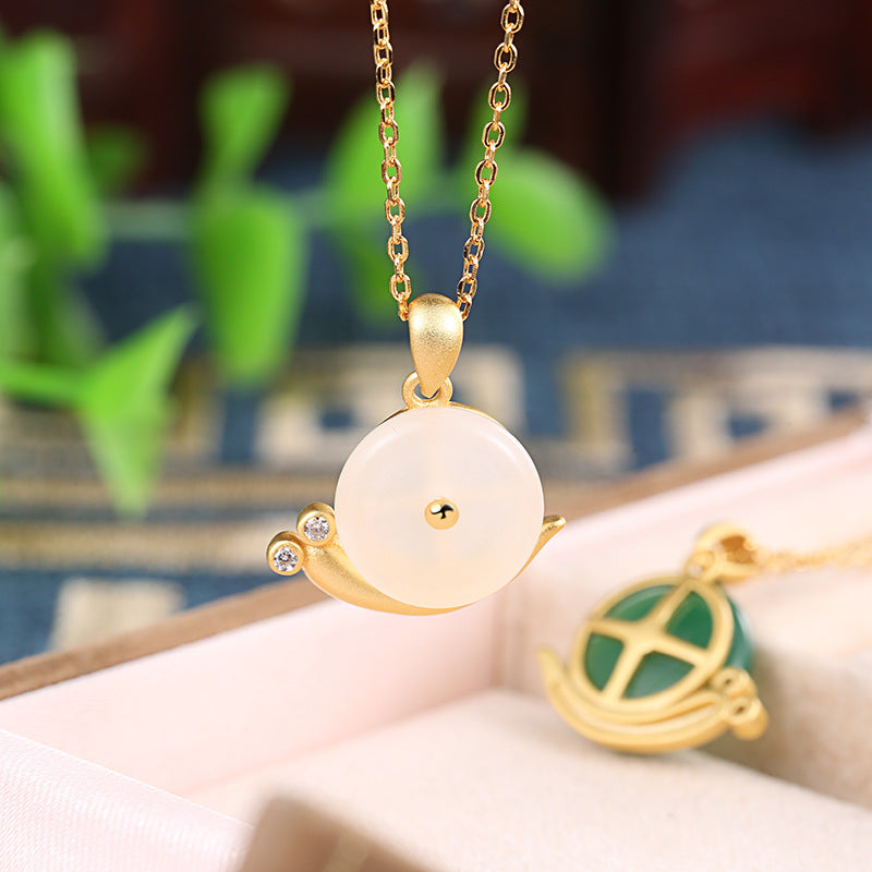 Argent Collier vintage fait main