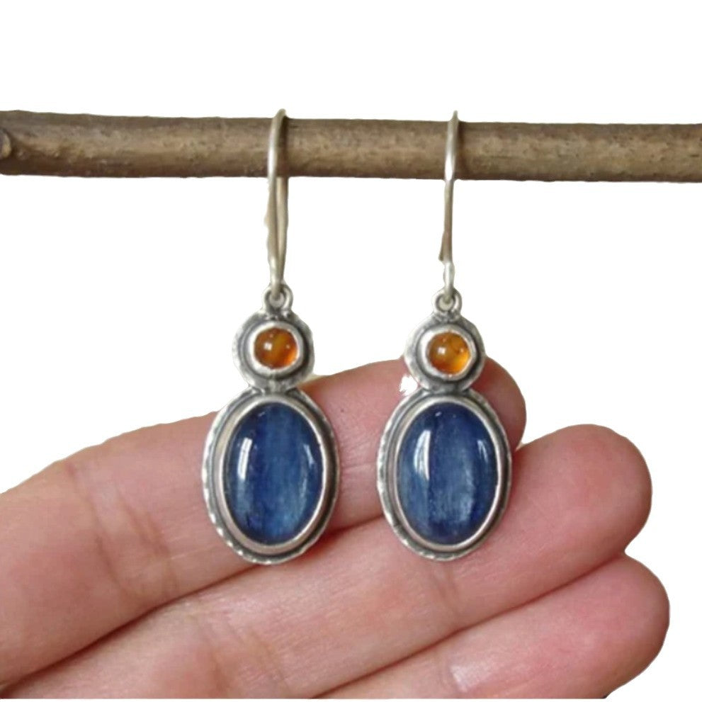 Argent Boucle d'oreille artisanal délicat