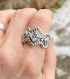 Argent Bague artisanal délicat