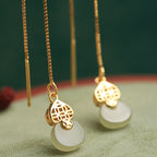 Argent Boucle d'oreille artisanal délicat