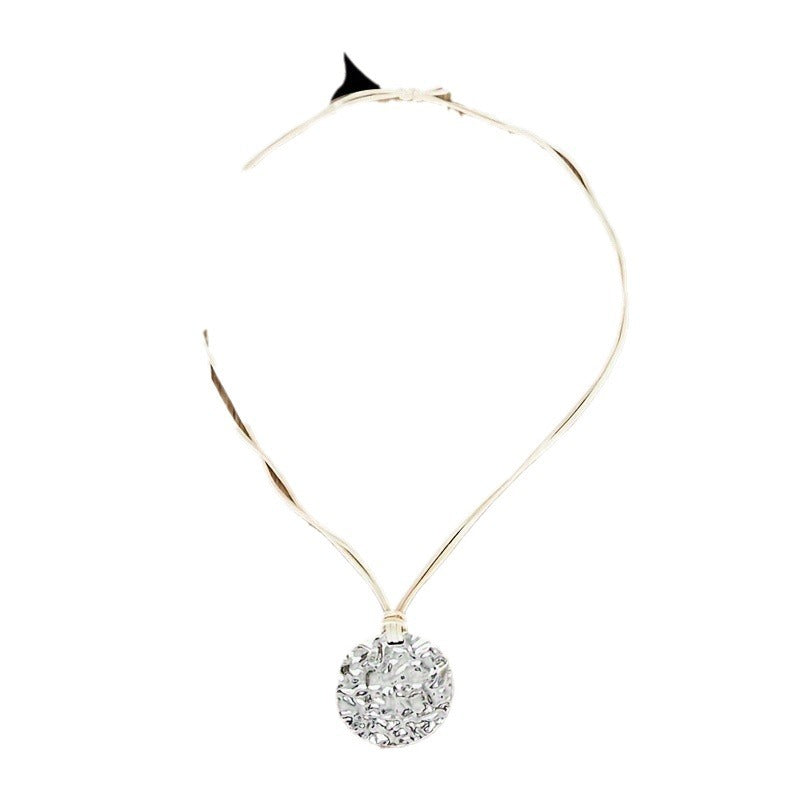 Argent Collier magnifique au style unique