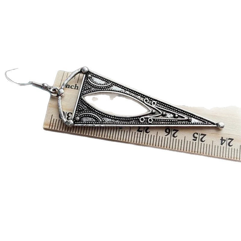 Argent Boucle d'oreille artisanal délicat