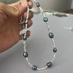 Argent Collier magnifique au style unique