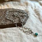 Argent Collier magnifique au style unique