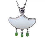 Argent Collier vintage fait main